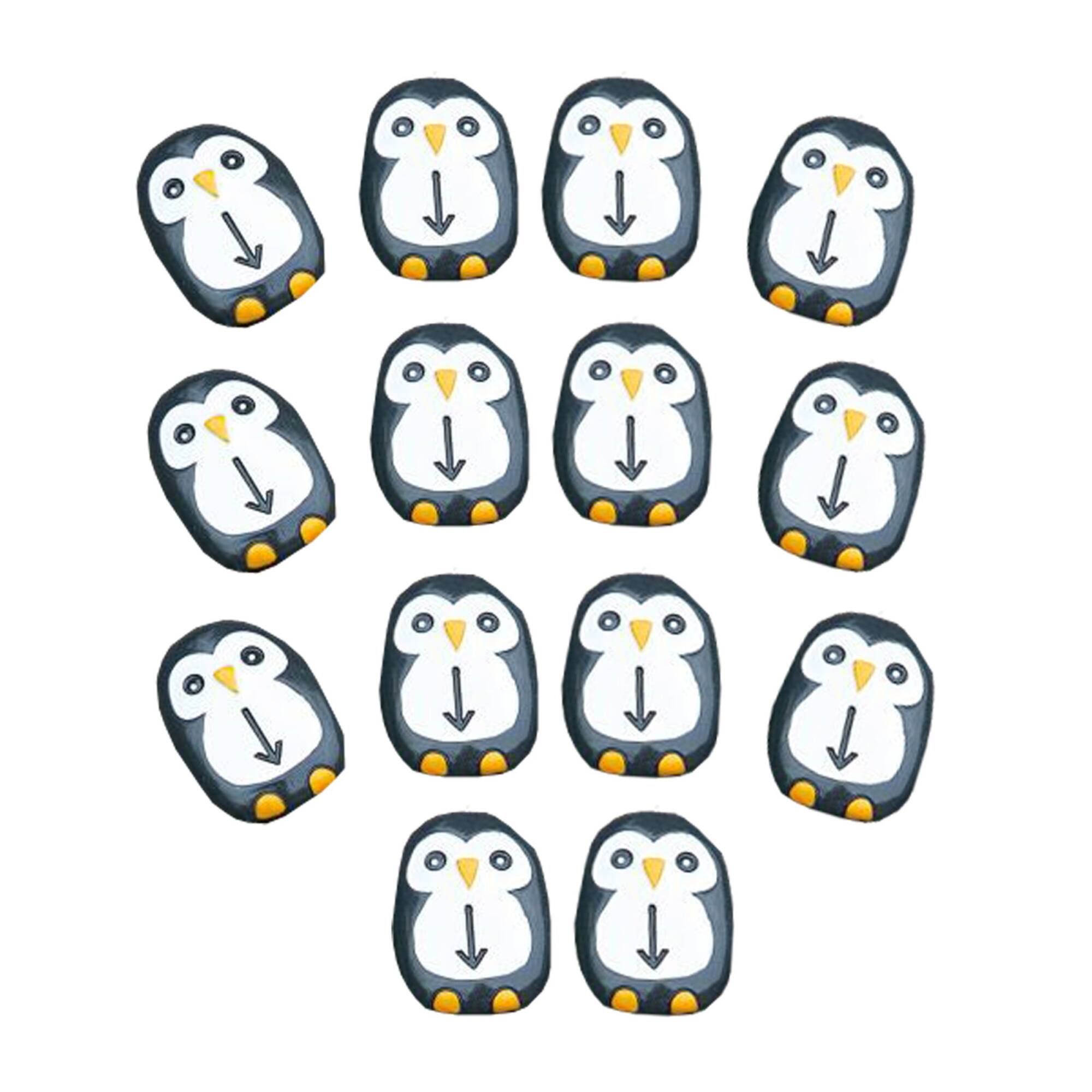 Yellow Door Pre-Coding Penguin Stones, 18ct.
